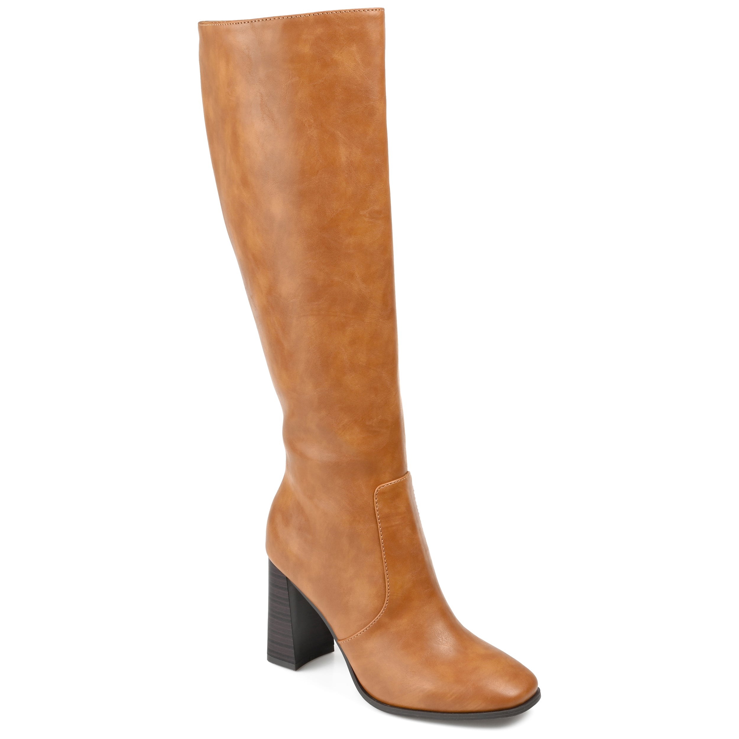 Женские сапоги Karima с широким голенищем и комфортной стелькой Journee Journee Collection, Cognac