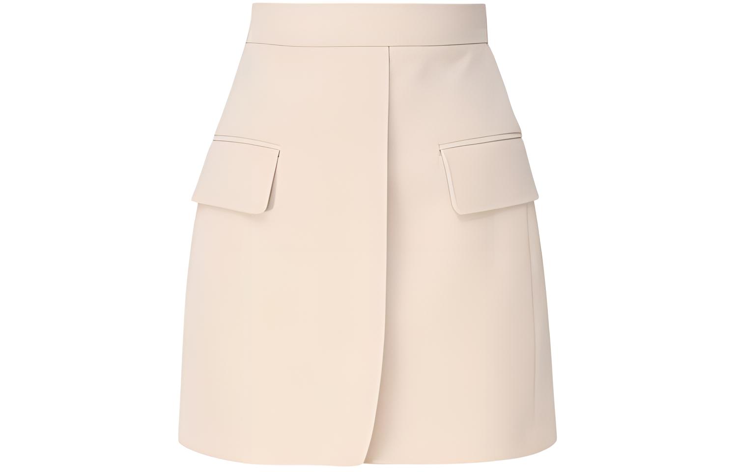 

Повседневная короткая юбка женская светло-бежевая MaxMara