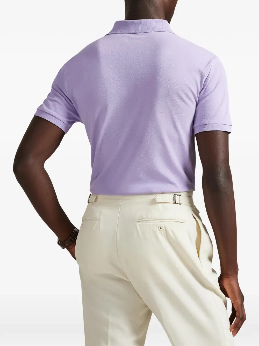 Сетчатая рубашка поло Polo Ralph Lauren, фиолетовый — фото 4