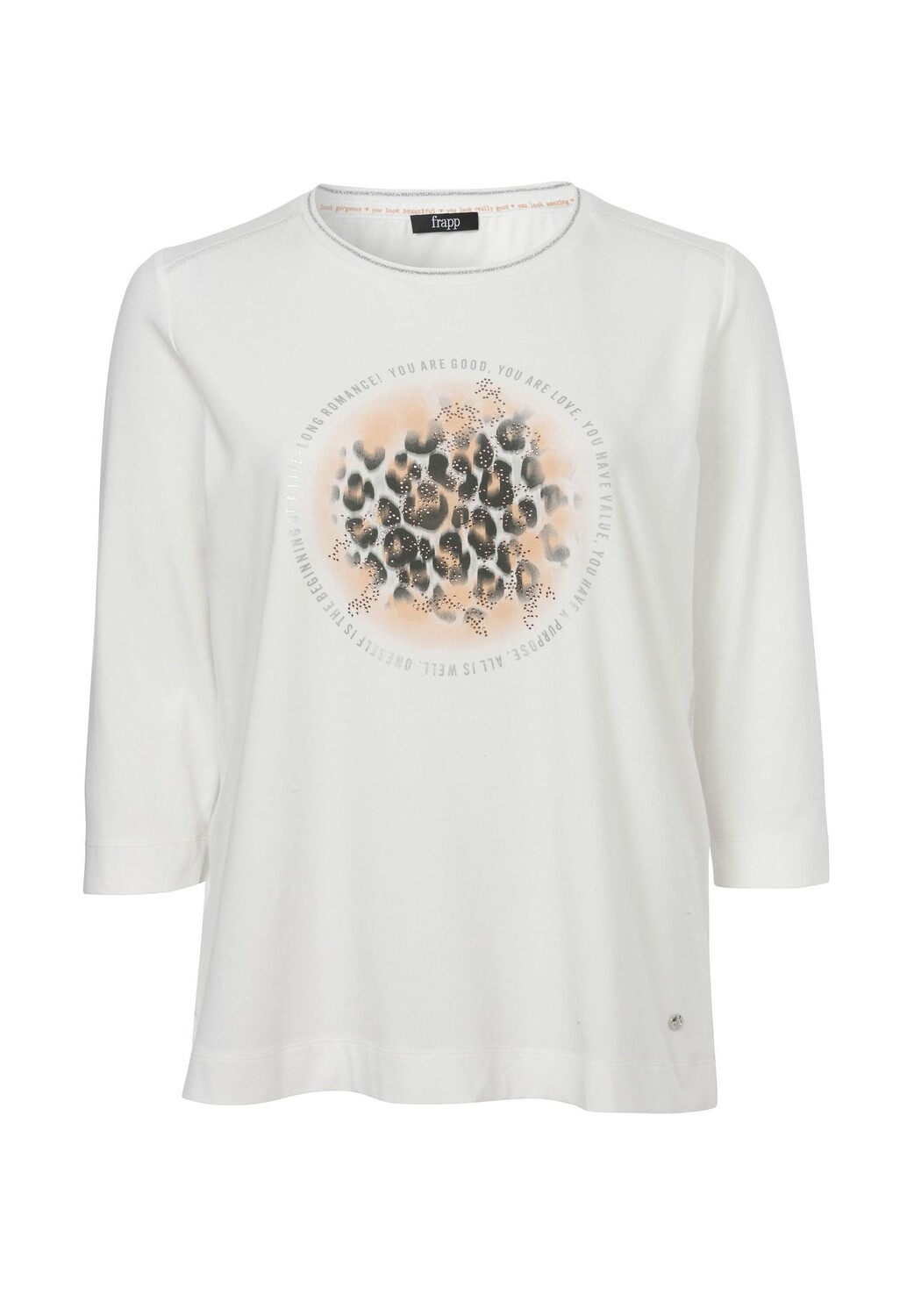 

Рубашка Модная футболка со стразами frapp, цвет Offwhite Multicolor