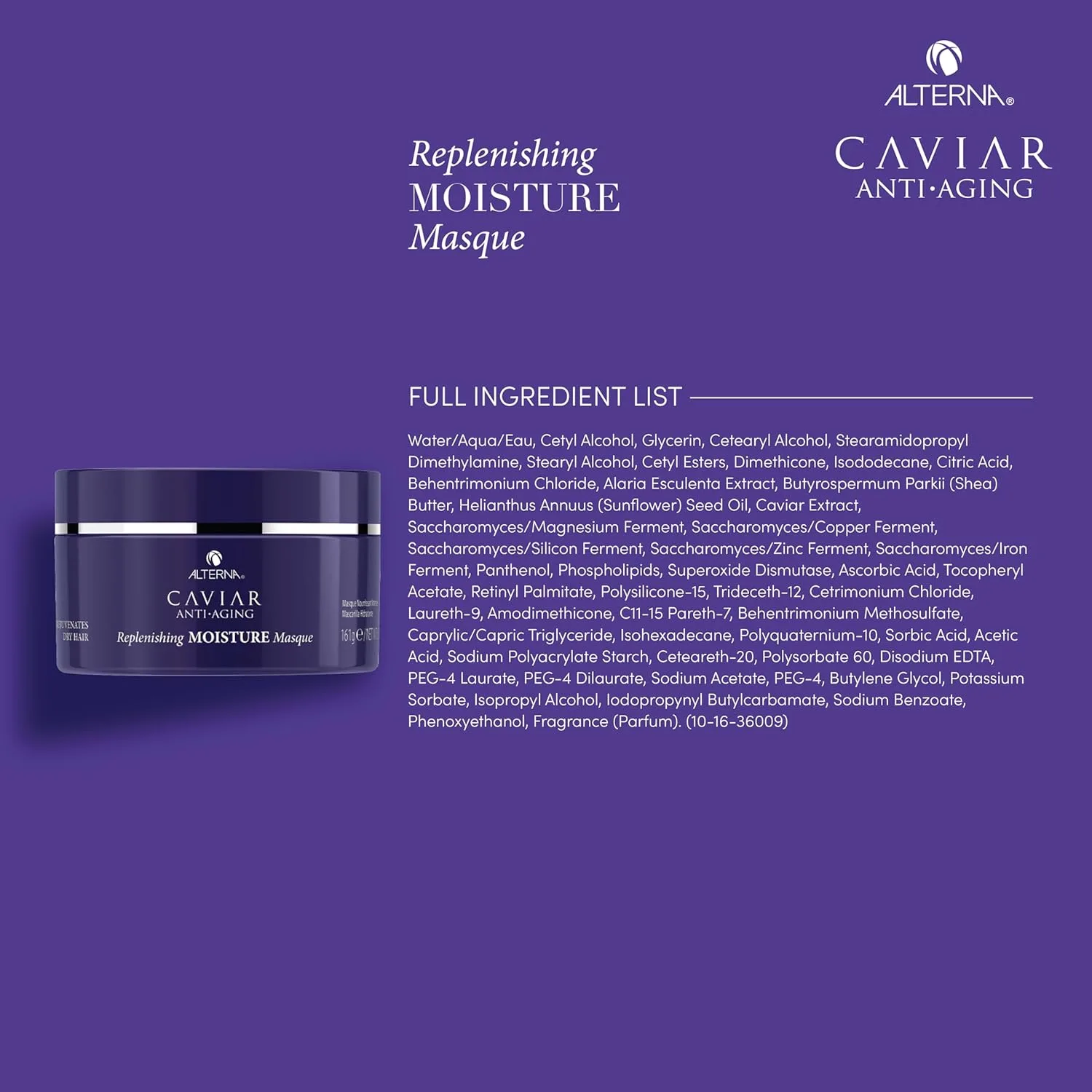 Маска для лица Alterna — Увлажняющая для волос CAVIAR Anti-Aging Replenishing Moisture Hair Masque |, 161.6 г — фото 4