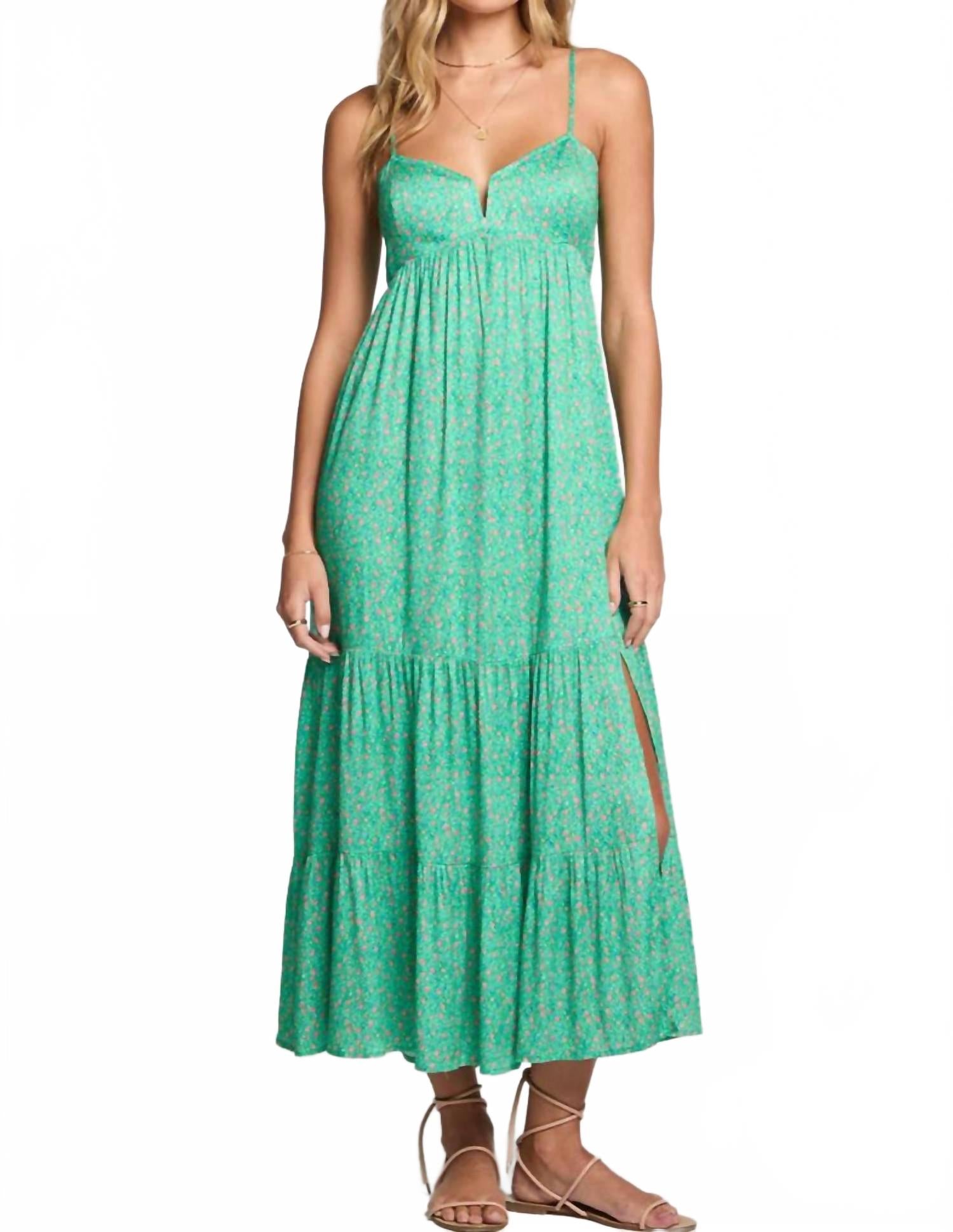 

Серен миди платье в нефритовом цвете Saltwater Luxe, Jade