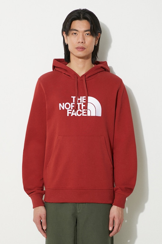 

Хлопковая толстовка M Light Drew Peak Pullover Hoodie The North Face, бордовый