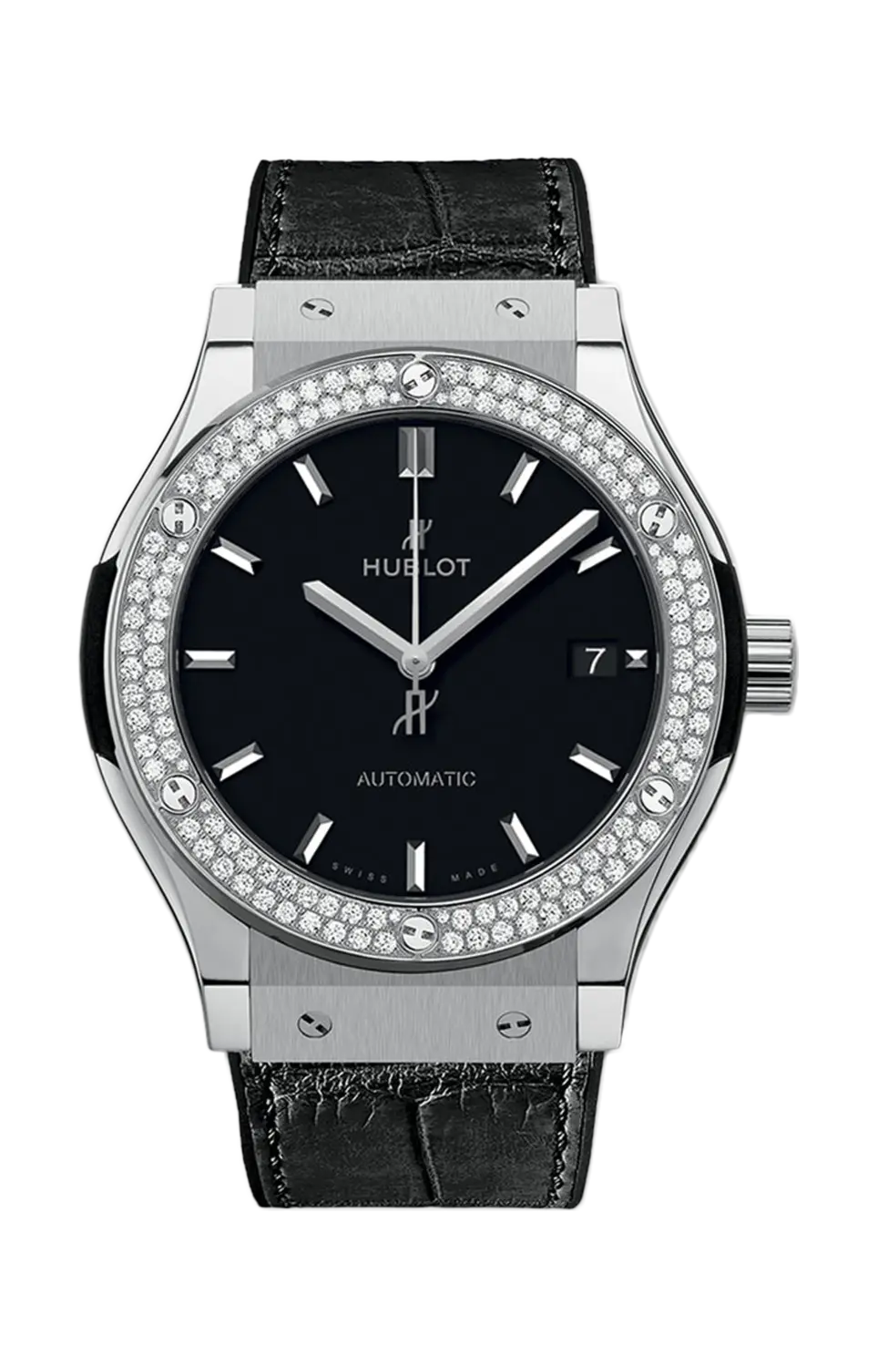 

Часы Hublot Titanium diamonds automatic 42 мм
