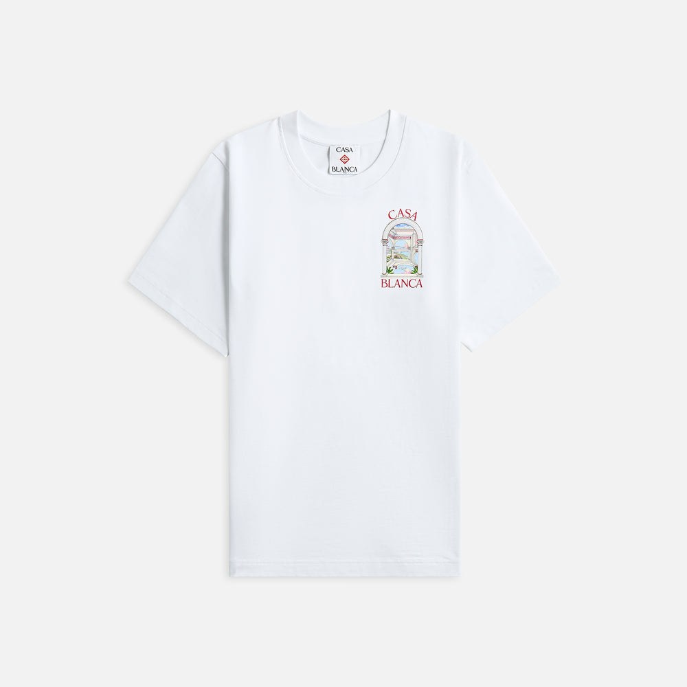 

Футболка Casablanca Le Passage Printed Tee, белый