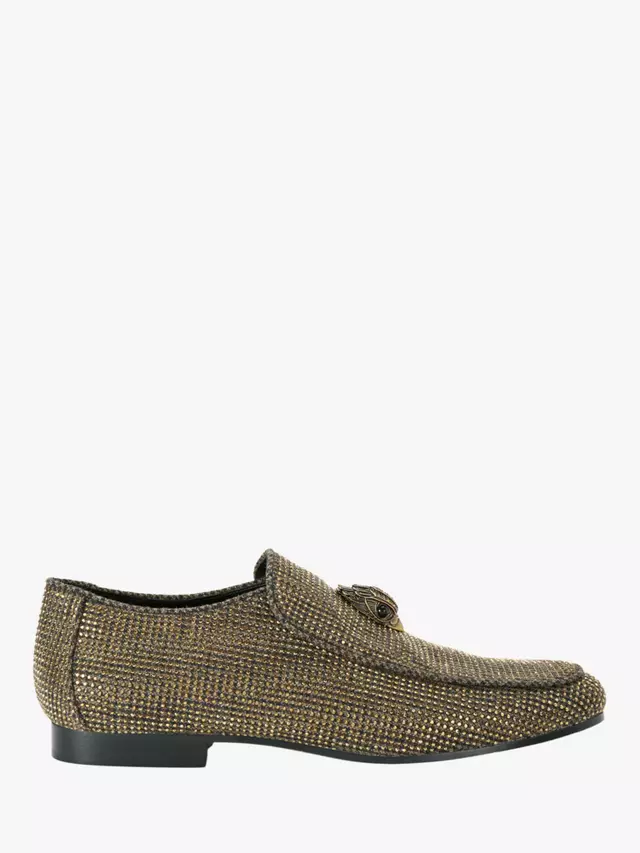 

Лоферы Kurt Geiger London Hugh Eagle Head Herringbone, цвет dark brown