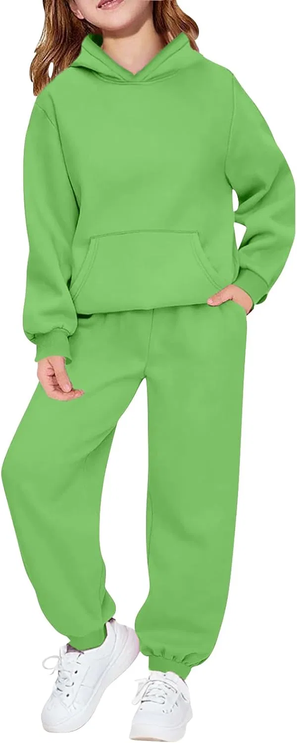 Костюм спортивный детский флисовый Generic, 2 предмета, Green
