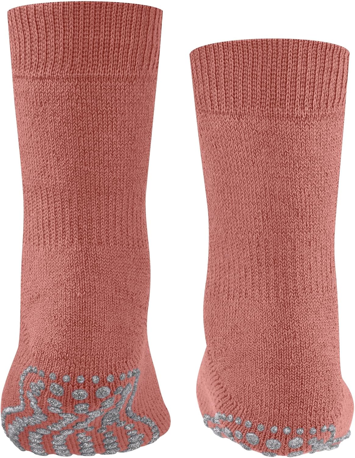 Детские тапочки-носочки FALKE Unisex Catspads, шерсть и хлопок, с противоскользящей подошвой, 1 пара, розовый — фото 2
