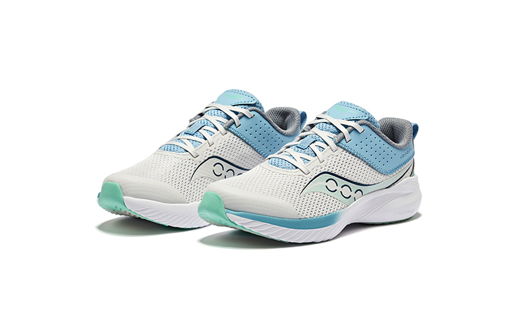 Kinvara 14 детские 'Grey Blue' Saucony, светло-серый/синий — фото 4