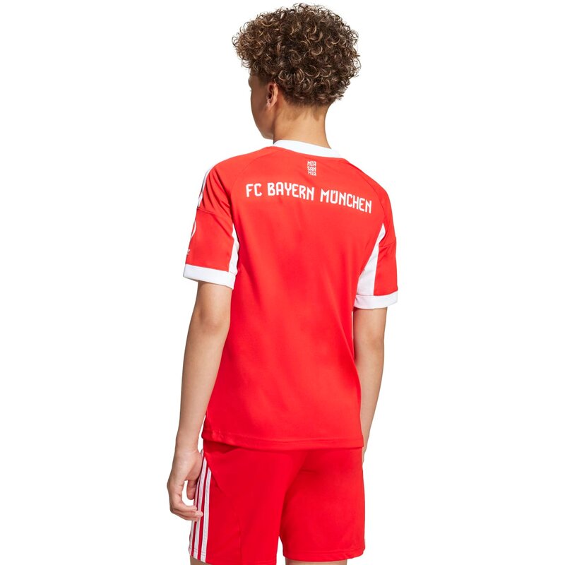 Домашняя футболка ФК Бавария Мюнхен 25/26 Adidas, красный — фото 4