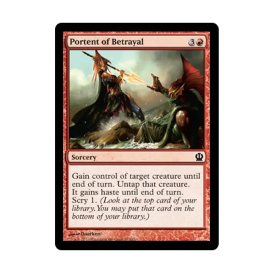 

CCG Предвестие предательства (клавиша C), MTG - Theros
