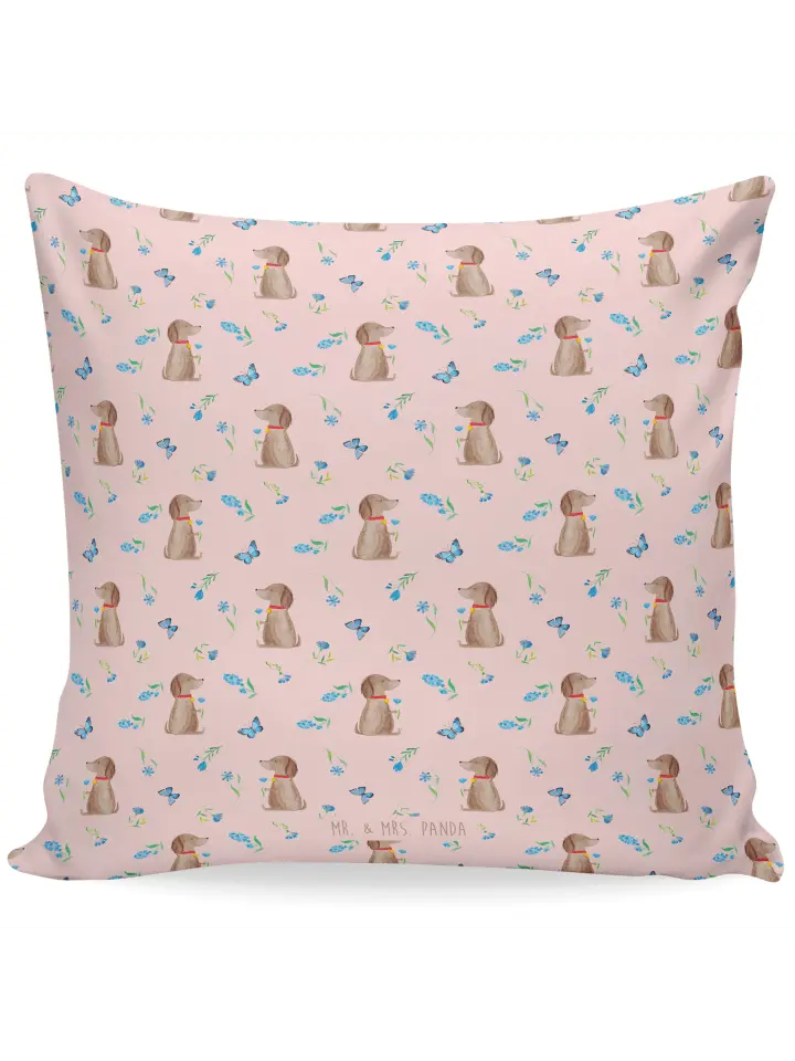 

Подушка Mr & Mrs Panda 40x40 Hund Blume, розовый