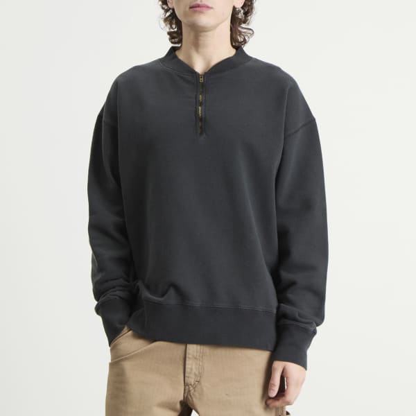 Толстовка с застежкой-молнией на воротнике Maison Margiela, Vintage Carbon — фото 2