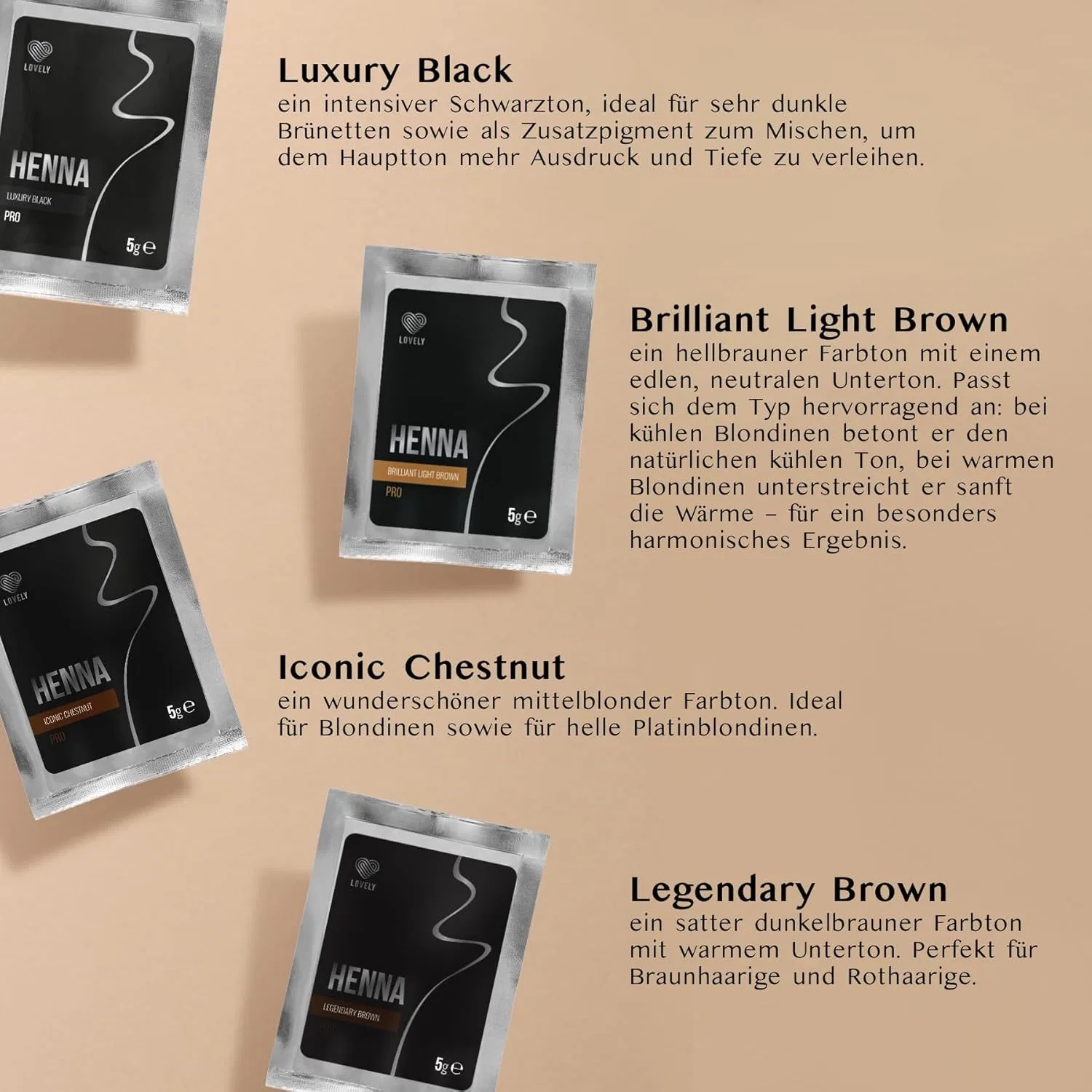 Набор для бровей LOVELY Henna (Legendary Brown) Lovely, Set - Legendary Brown — фото 3