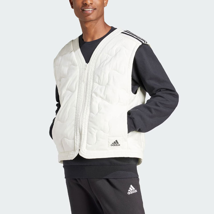 Adidas Легкая утепленная безрукавка мужская нефритово-белая, Jade White — фото 4