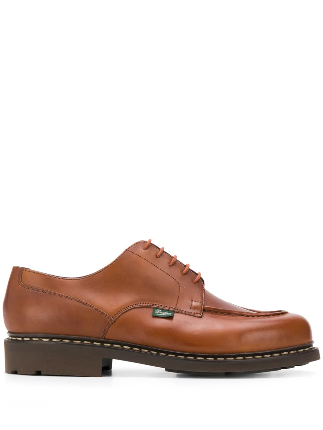 

Paraboot ботинки с декоративной строчкой, коричневый