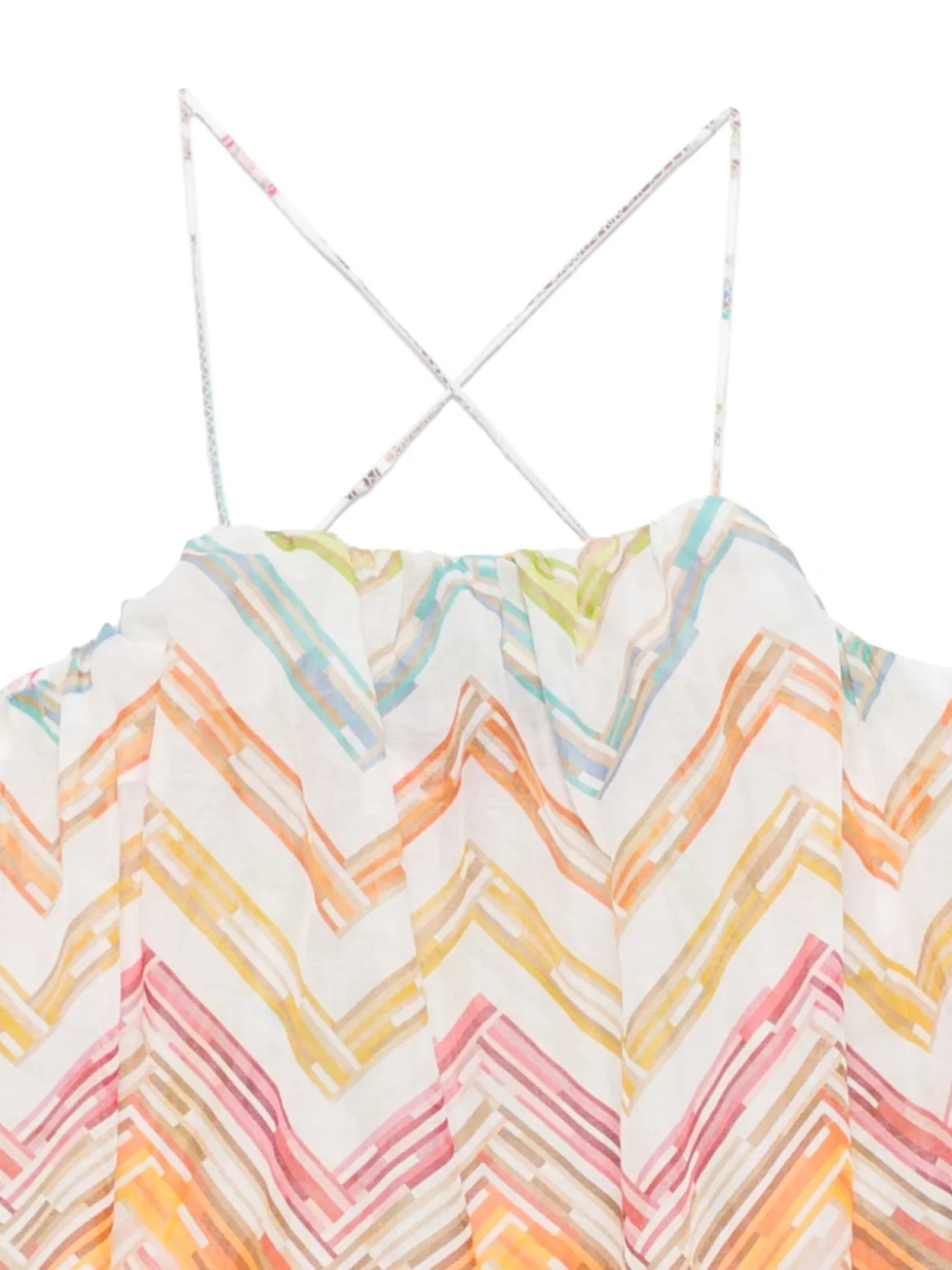 Блузка с зигзагообразным узором Missoni Kids, белый — фото 3