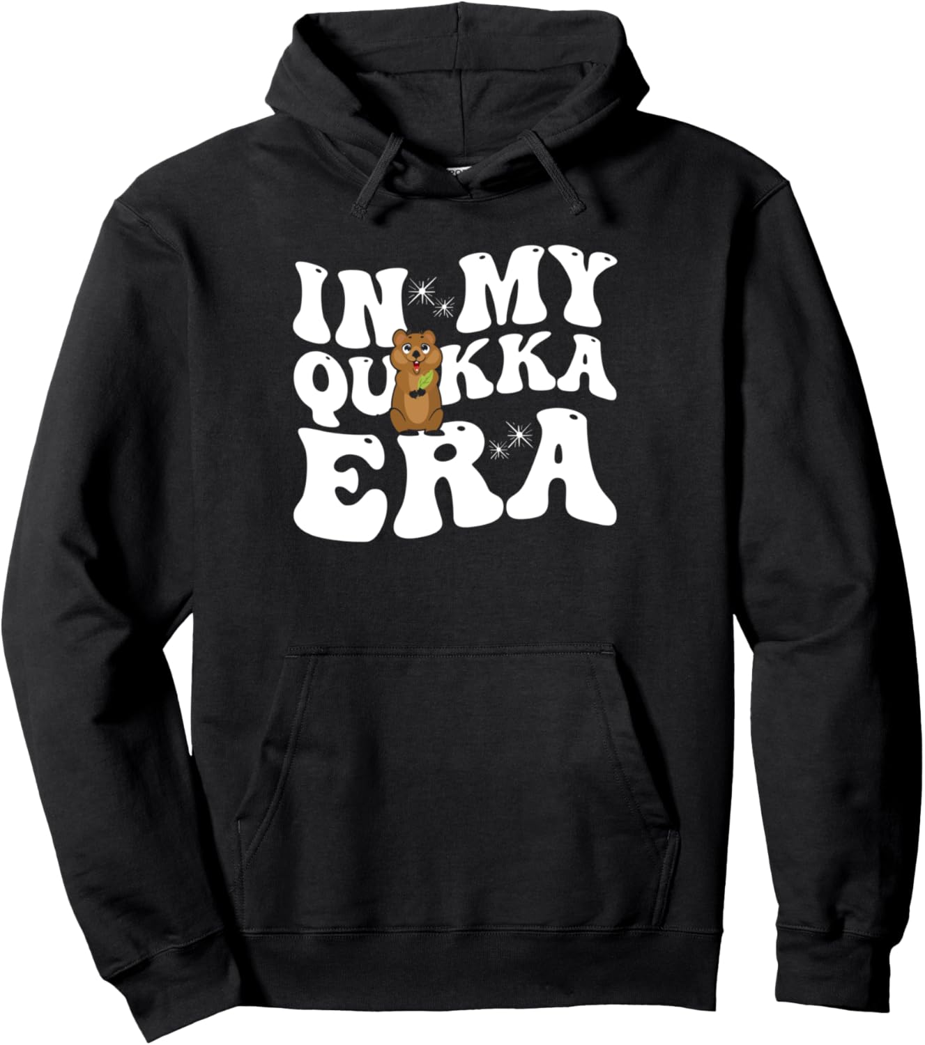 

Худи My Quocka Era, черное Quokka Merch & Quokka Lover Gift