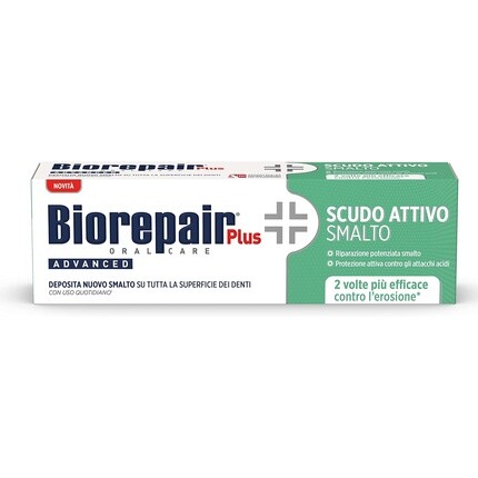 

Biorepair Plus Advanced Scudo Attivo Зубная паста с микровосстановлением 2,5 жидких унции 75 мл