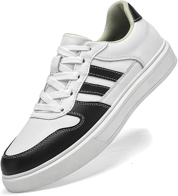 

Мужские стильные повседневные кроссовки, противоскользящие туфли, дышащие и удобные, с амортизирующей стелькой для снятия давления. Подходят для прогулок, поездок на работу, путешествий и повседневной носки Meixi Mobile, белый/черный