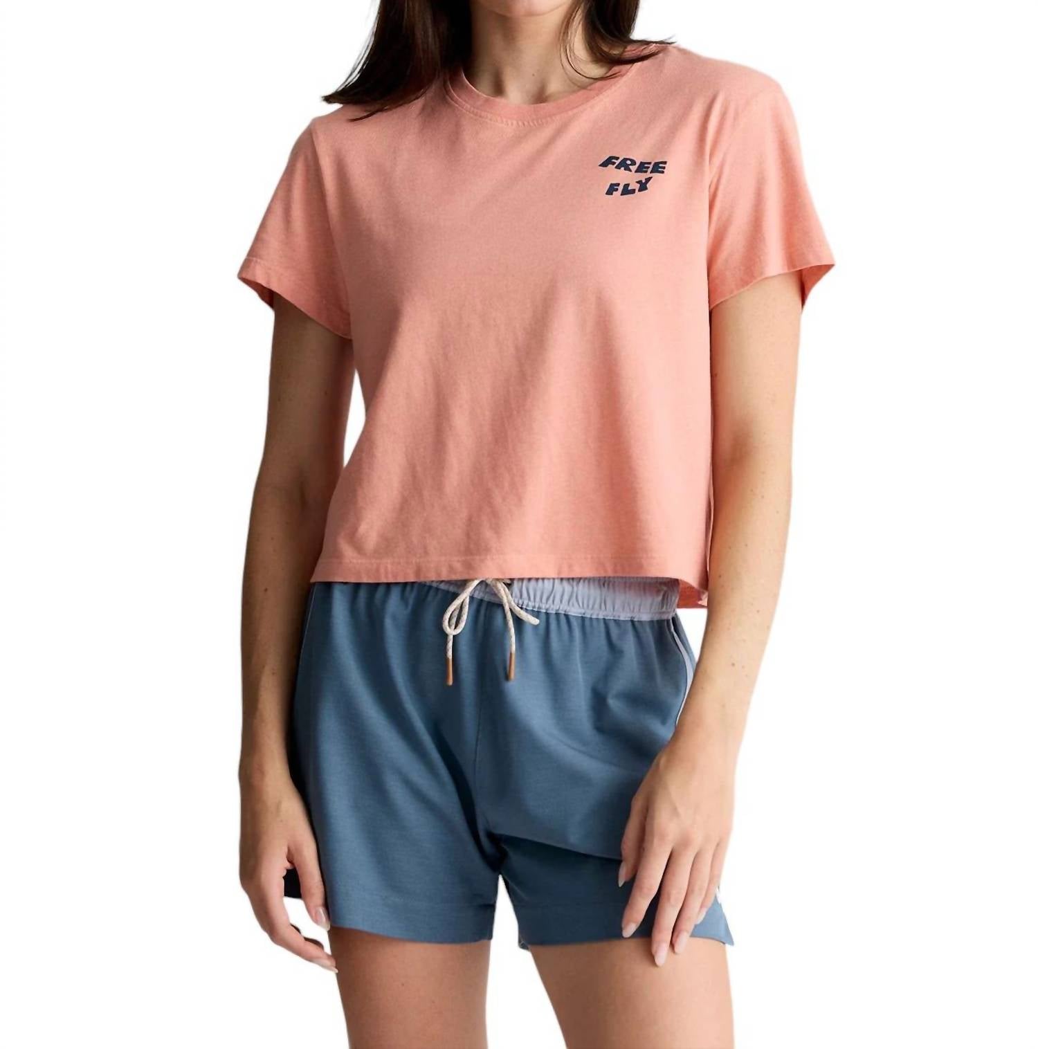 

Футболка Twin Fin в цвете Heather Sunset FREE FLY