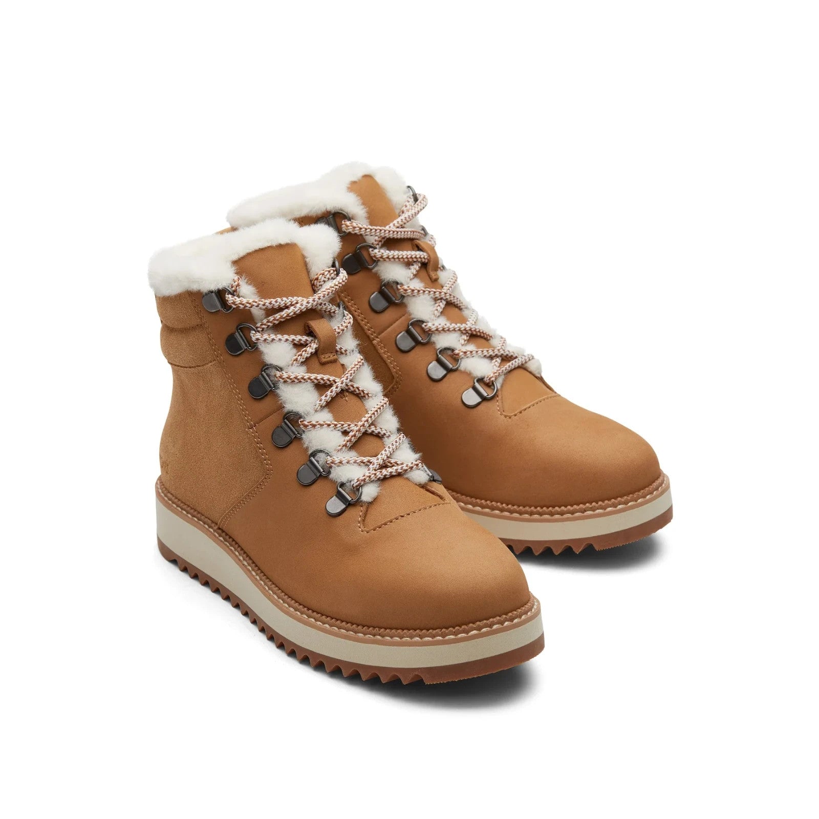 Женские коричневые замшевые треккинговые ботинки TOMS Mojave — фото 2