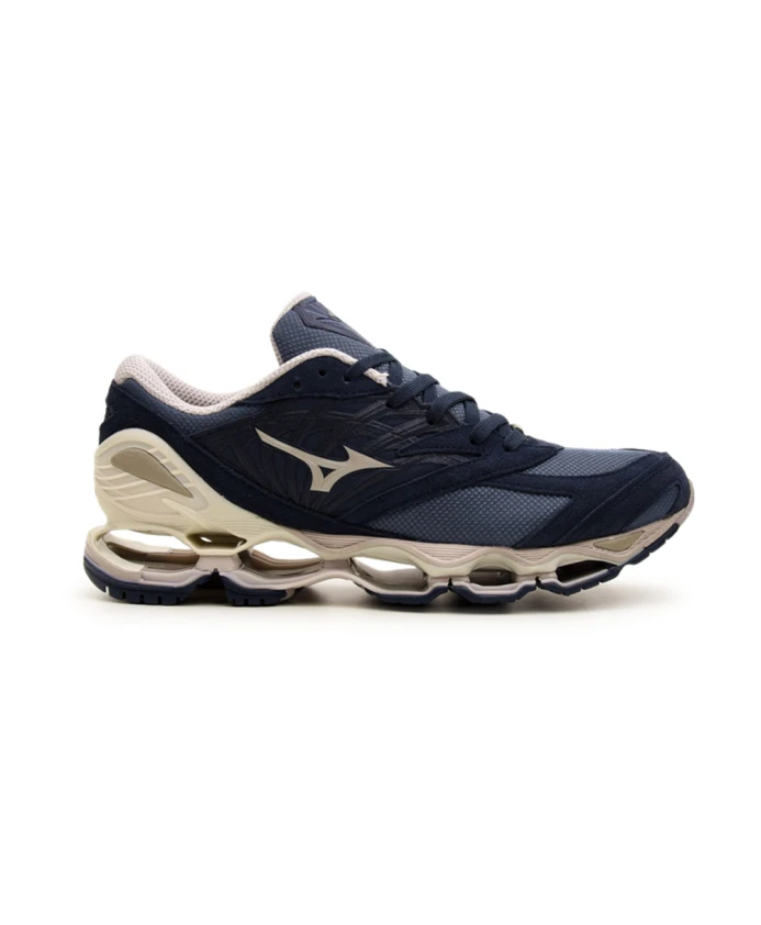 

Кроссовки из сетки и замши Mizuno, синий