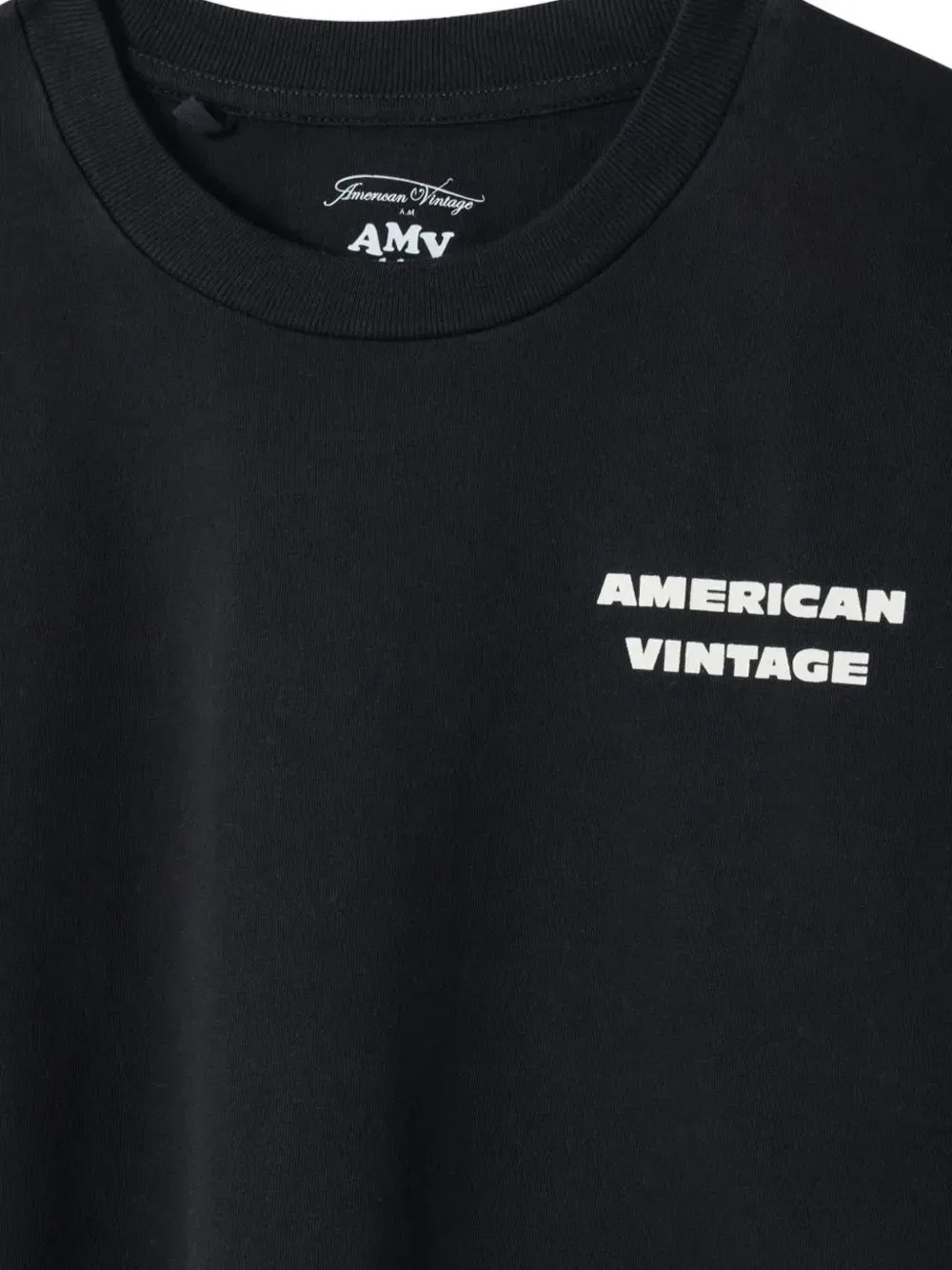 Футболка с длинными рукавами и логотипом American Vintage Kids, черный — фото 3