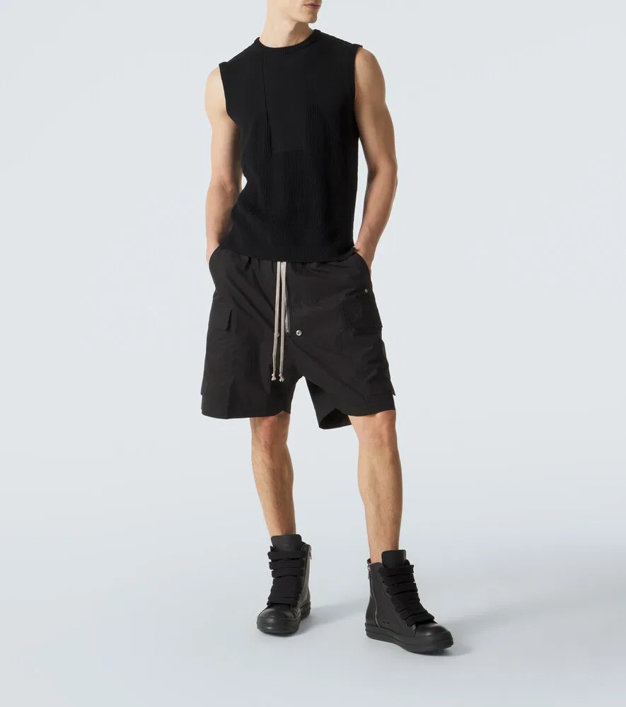 Высокие кожаные кроссовки Jumbolace Rick Owens, черный — фото 2