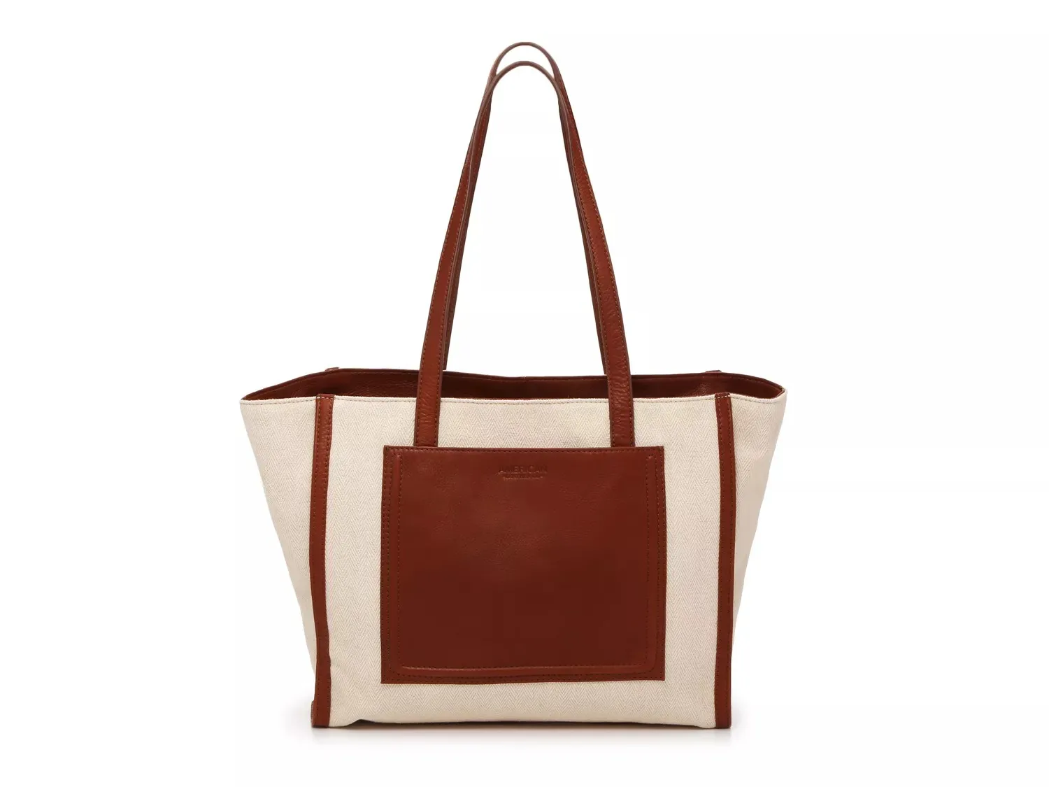 

Сумка-тоут American Leather Co. Canvas, цвет: белый/коричневый