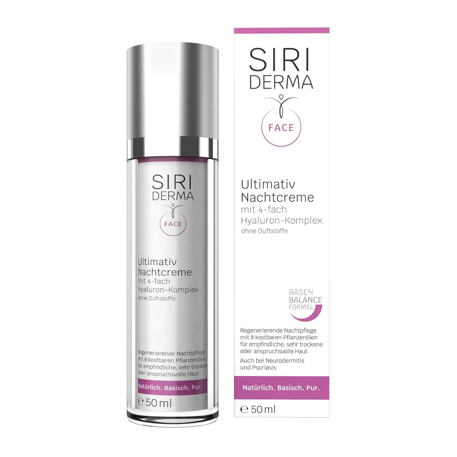 Крем для лица Siriderma — Ночной «Ultimate Night Cream» без отдушек, от, 50 мл