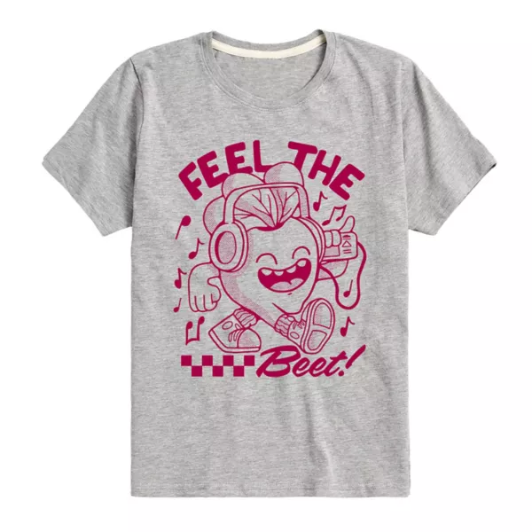 

Футболка с принтом "Feel the beet" для мальчиков 8-20 лет Licensed Character, серый