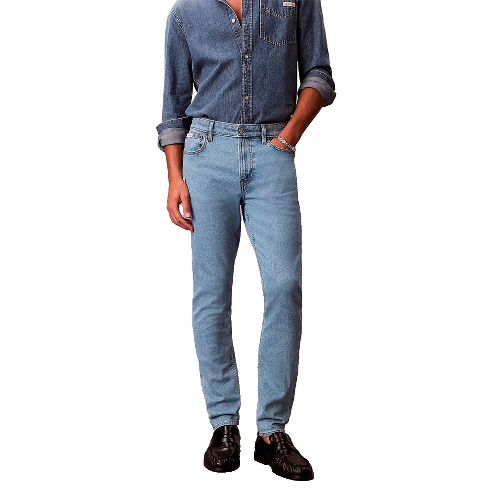 

Джинсы Calvin Klein LV04RF929G, зауженный крой Calvin klein jeans, синий