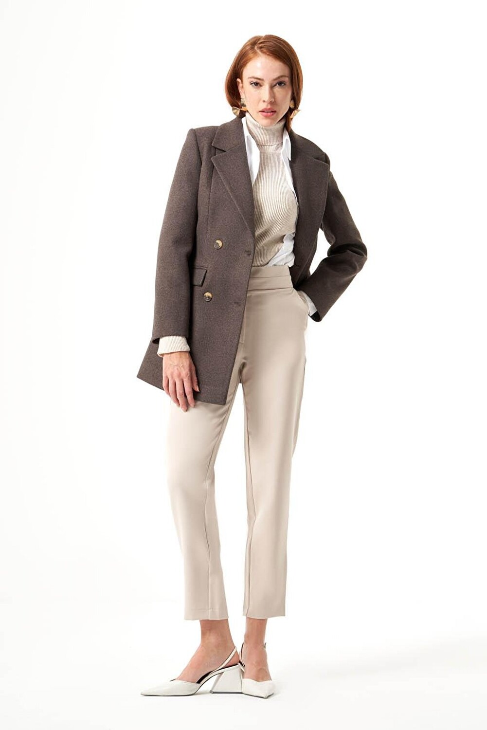 

Коричневая куртка со штампованной текстурой Mizalle, Коричневый, Коричневая куртка со штампованной текстурой Mizalle