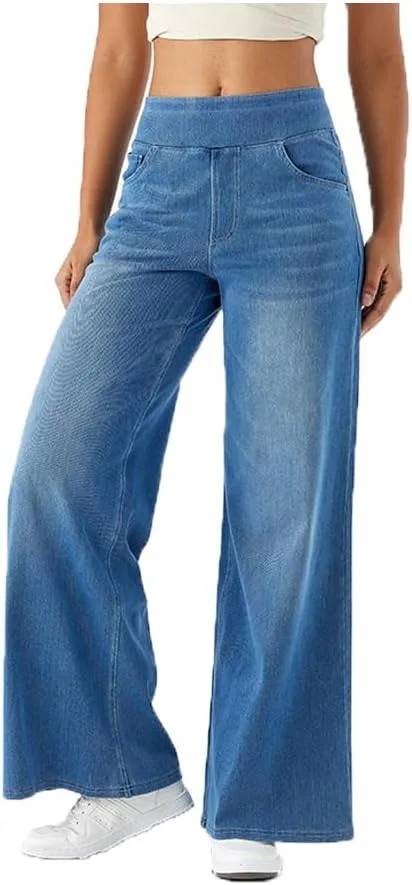 

Женские джинсы Wide Leg с карманами Yuguocly