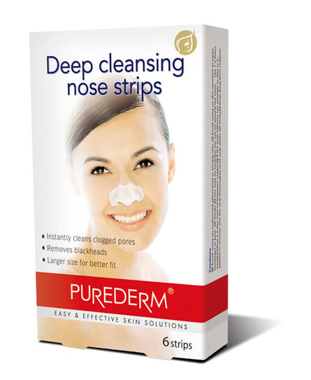 

Полоски для носа глубокого очищения, 6 шт. Purederm