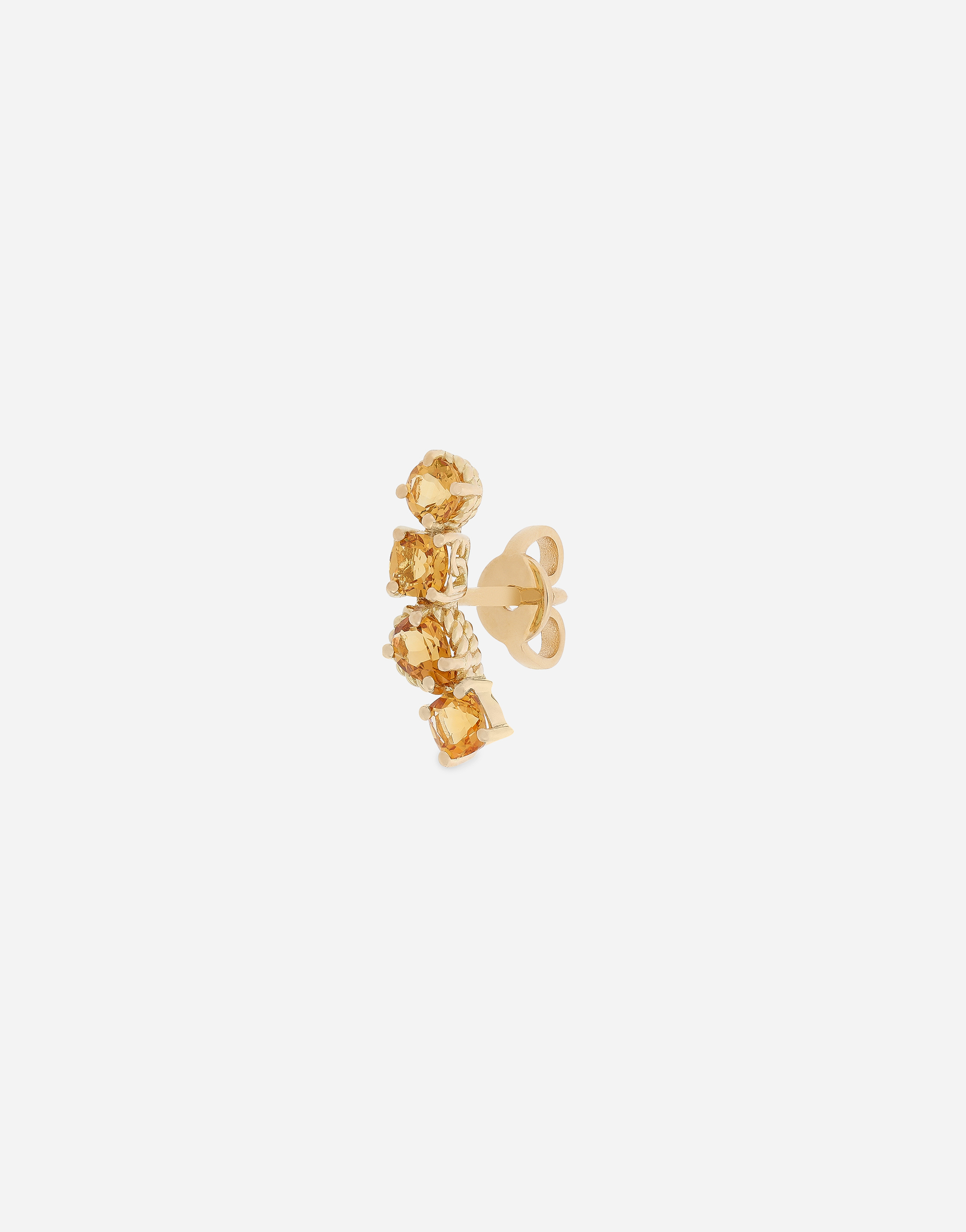 Одна монохромная серьга «радуга»  18-каратное желтое золото и цитрины Dolce & Gabbana, золото — фото 3