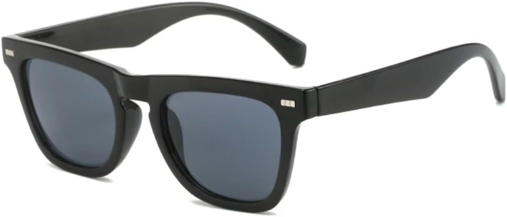 

Солнцезащитные очки для мужчин и женщин - защита UV400 - темно-зеленые с заклепками "кошачий глаз" для занятий спортом на открытом воздухе и вождения DSVIGF, Black Gray