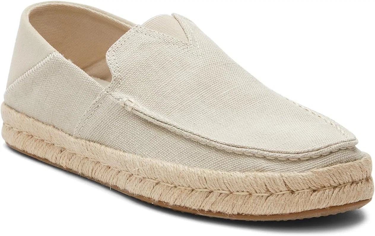 Лоферы из парусины и замши TOMS, Fog Heritage Canvas Suede — фото 3
