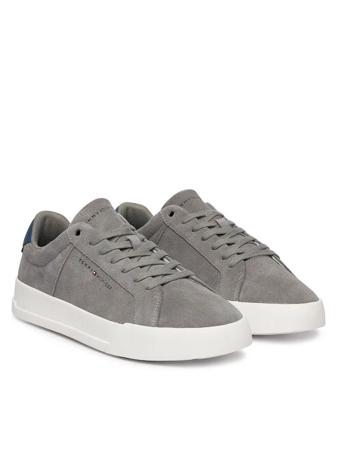 Tommy Hilfiger Кроссовки Th Court Suede FM0FM05824 серые — фото 2
