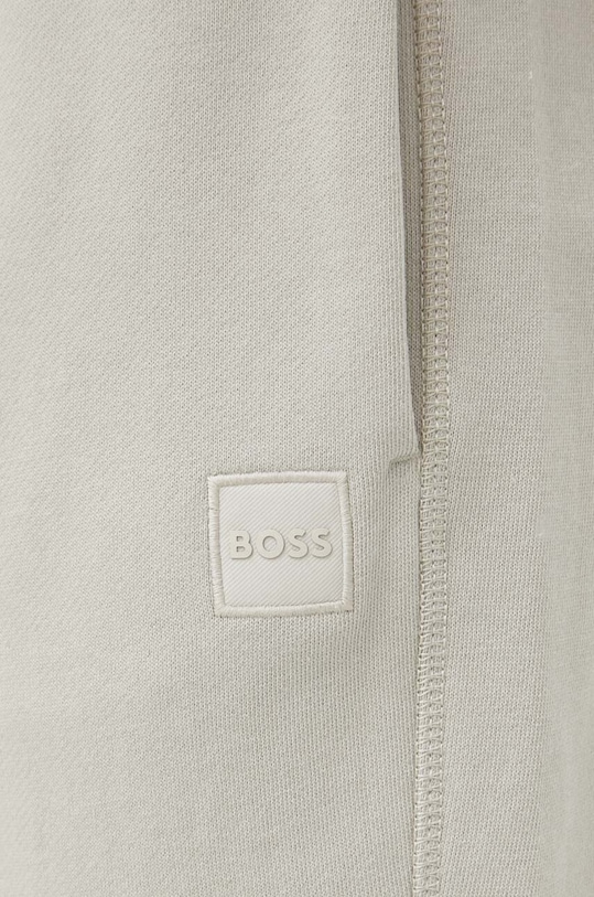 Хлопковые спортивные штаны sestart BOSS Orange, бежевый — фото 4
