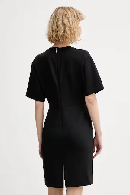 Платье из эластичного трикотажа Calvin Klein, черный — фото 3