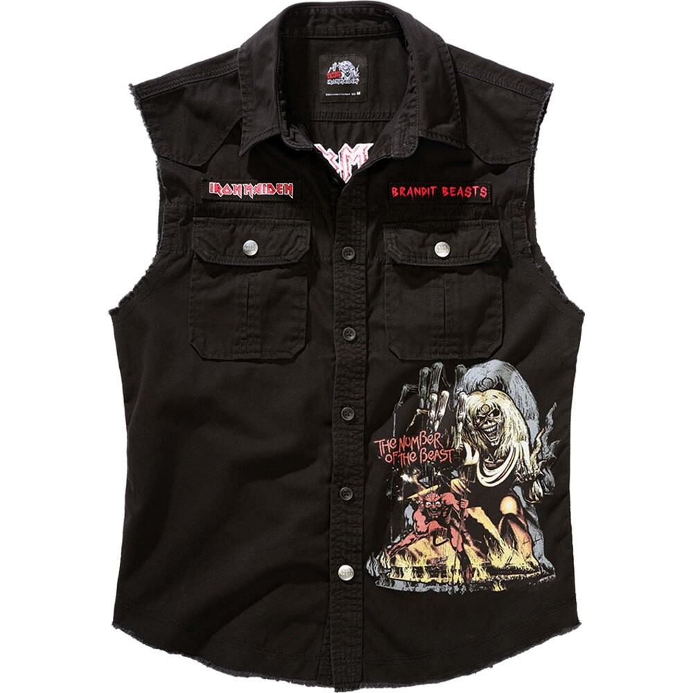 

Футболка Brandit Iron Maiden Vintage NOTB sleeveless T-shirt, черный