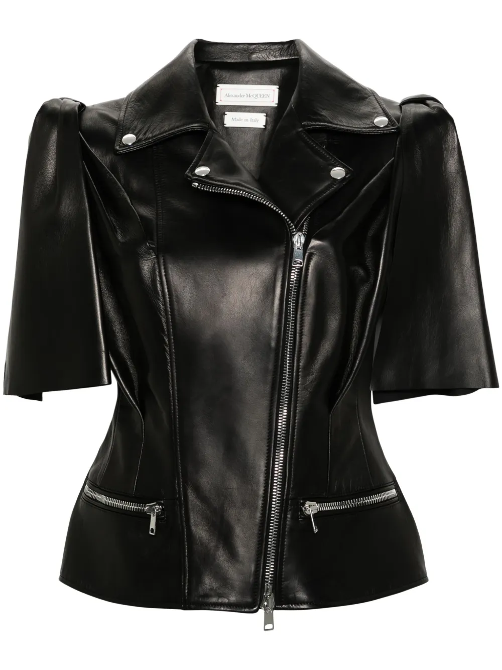 

Кожаный жилет Knotted Bow Alexander McQueen, черный