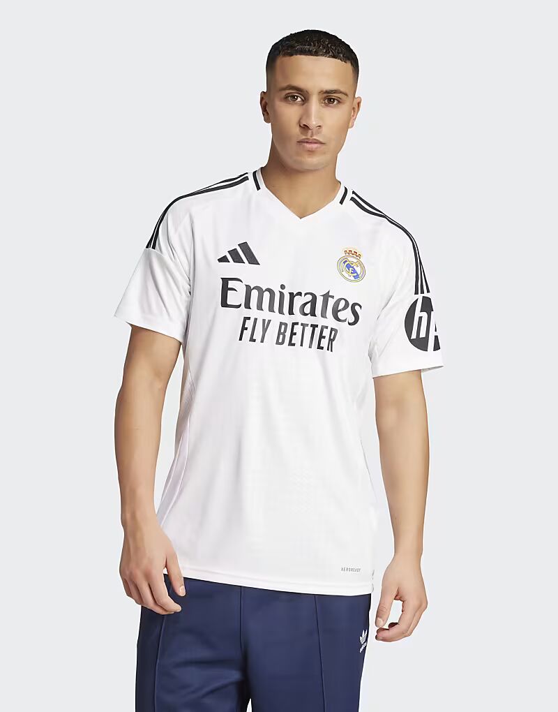 

Домашняя футболка Adidas Performance Real Madrid 24/25 белого цвета