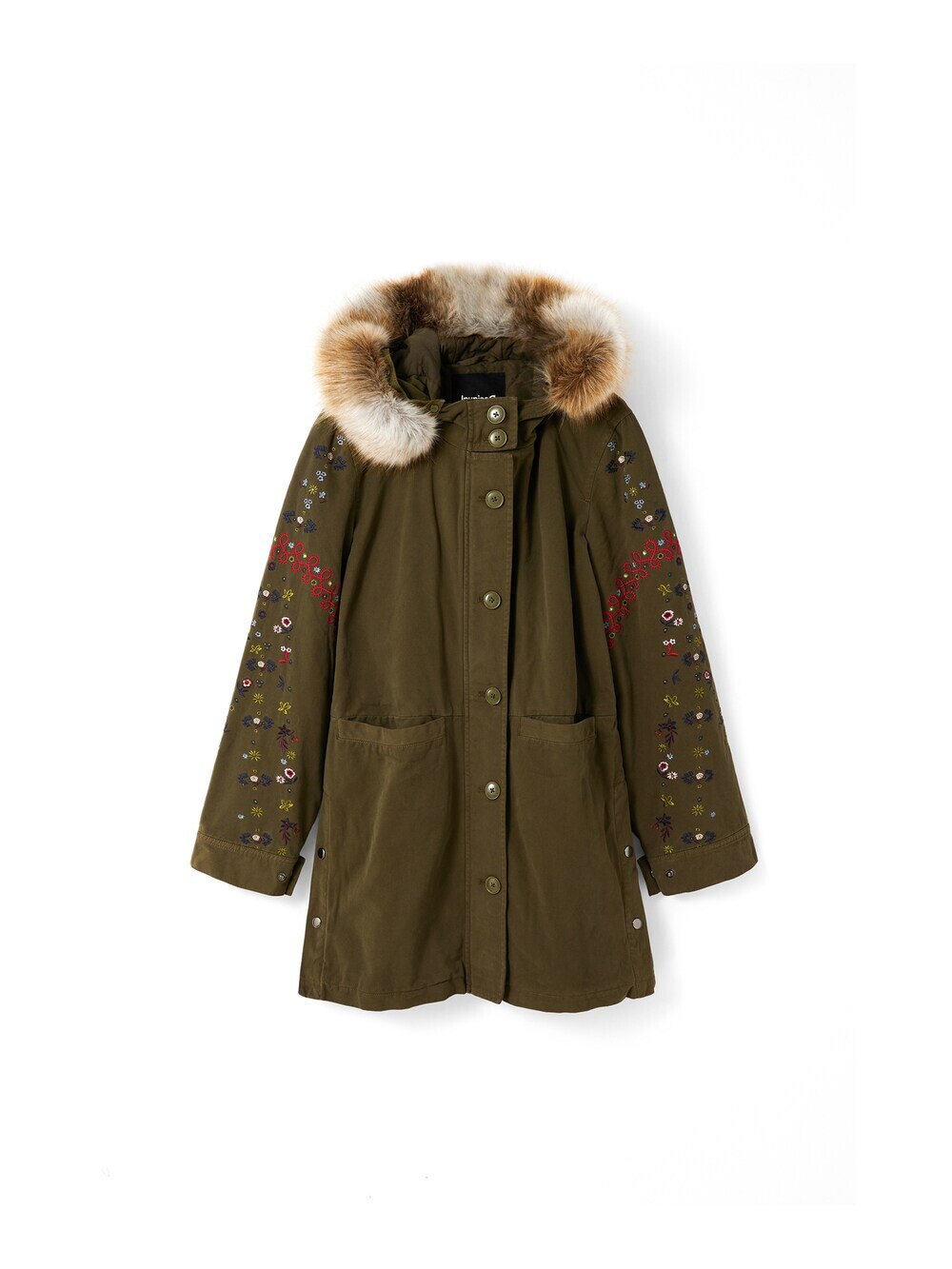 

Зимняя парка Desigual, хаки