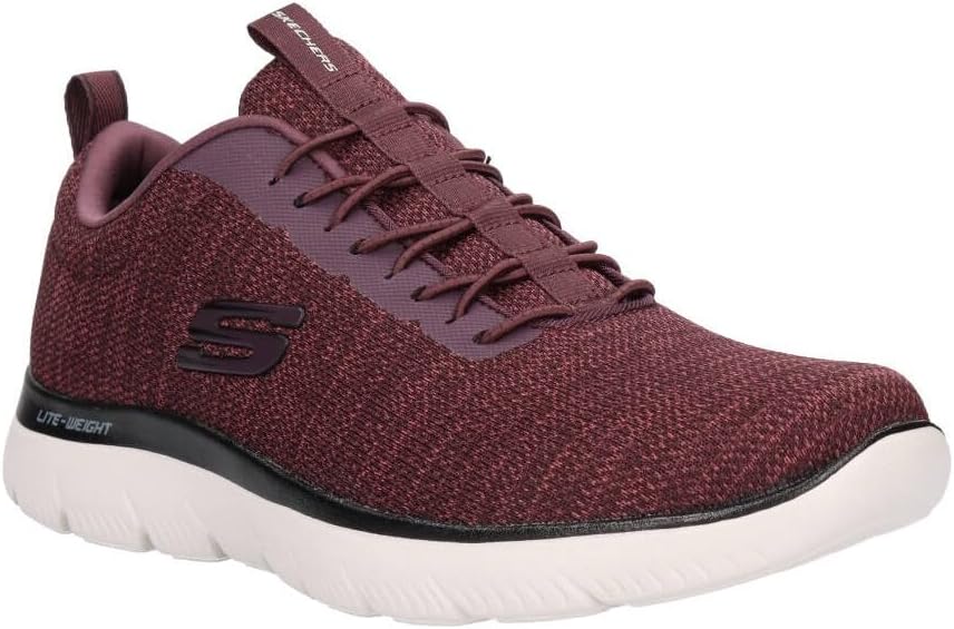 Мужские кроссовки Skechers Sport Energy Downforce на шнуровке, бордовый/черный — фото 2