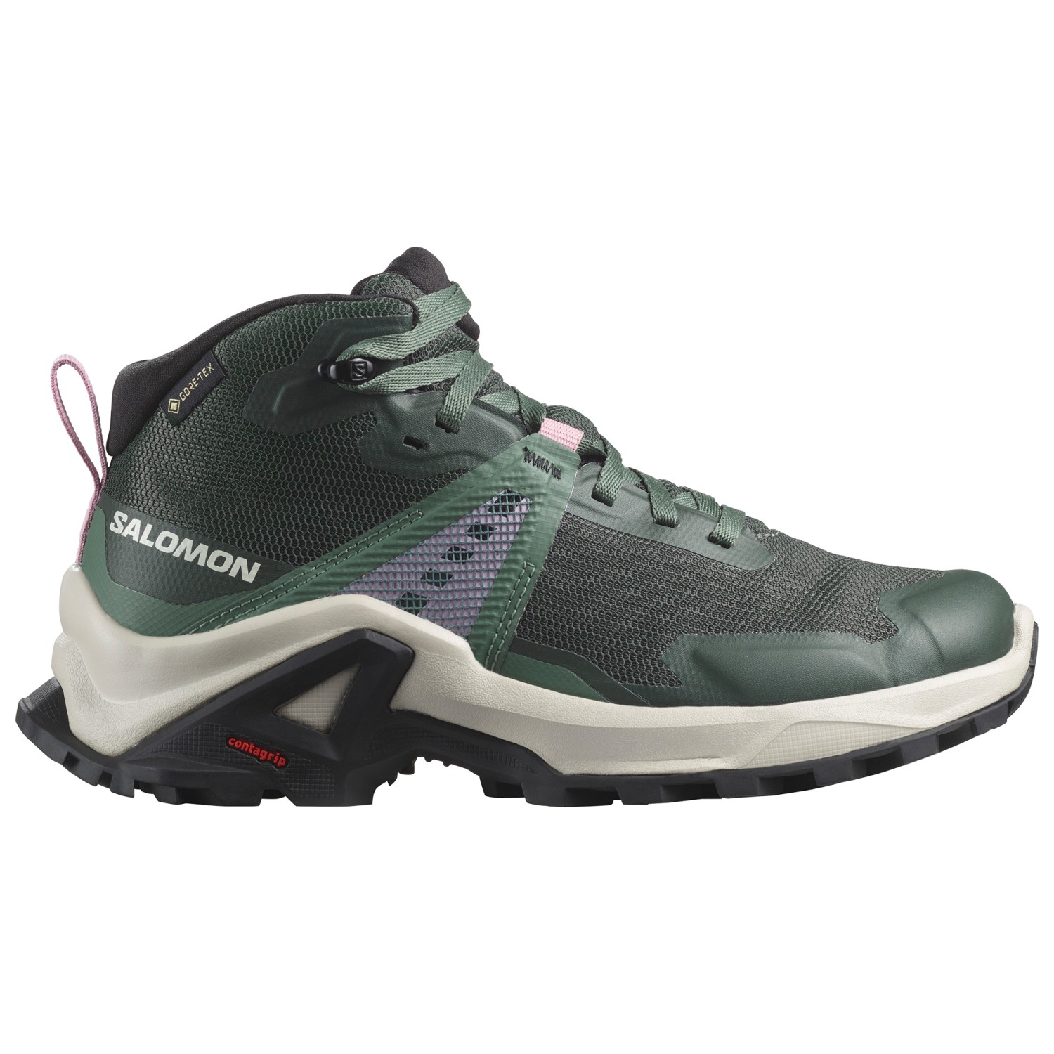 

Ботинки для прогулки Salomon Youth X Raise Mid GTX, цвет Urban Chic/Rainy Day/Pink Lavender