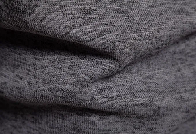 Мужской водолазка свитер вязаный пуловер slim fit американский однотонный дышащий базовый слой Generic, серый — фото 3