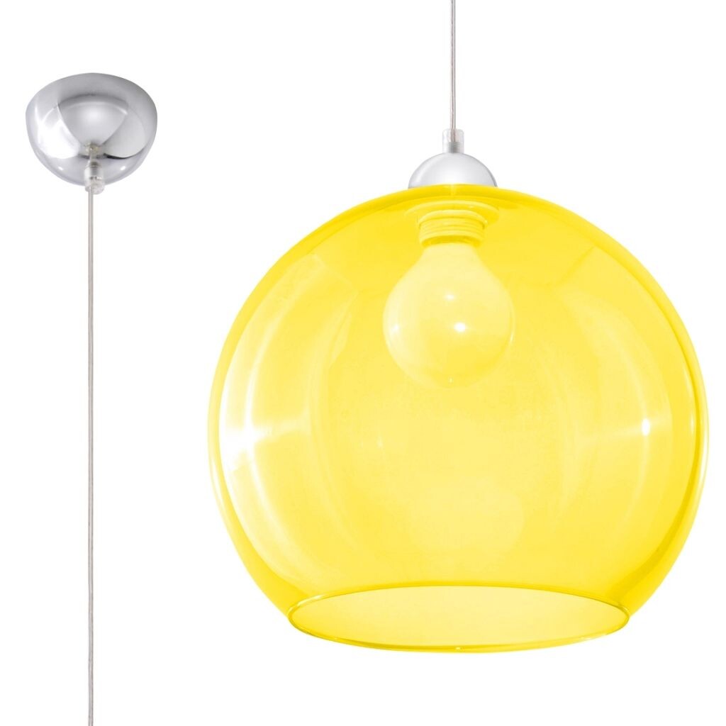 

Подвесной светильник BALL желтый 1xE27 60Вт сталь, стекло 120х30х30см Sollux Lighting